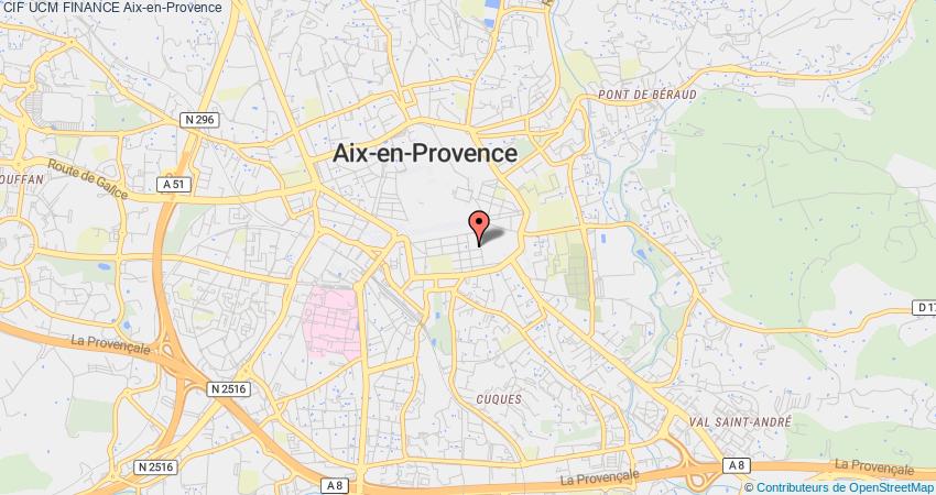 plan UCM FINANCE CIF Aix-en-Provence