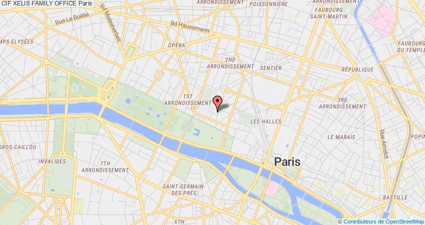 plan XELIS FAMILY OFFICE CIF Paris