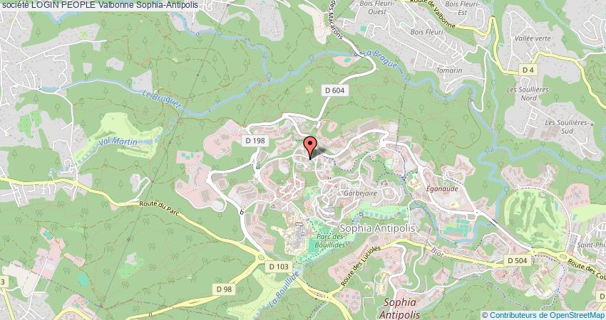 plan LOGIN PEOPLE Valbonne Sophia-Antipolis