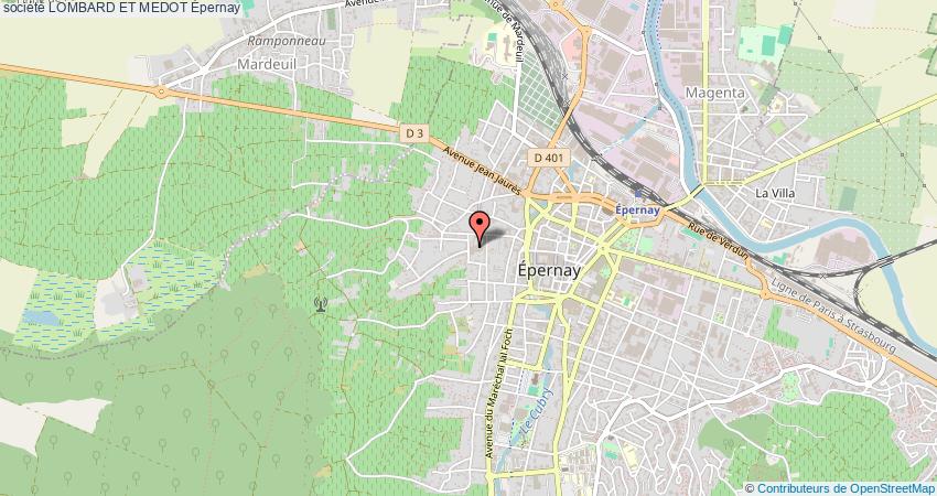 plan LOMBARD ET MEDOT Épernay