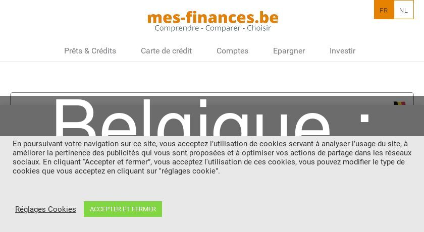 Comparateur de produits financiers en Belgique : Mes finances